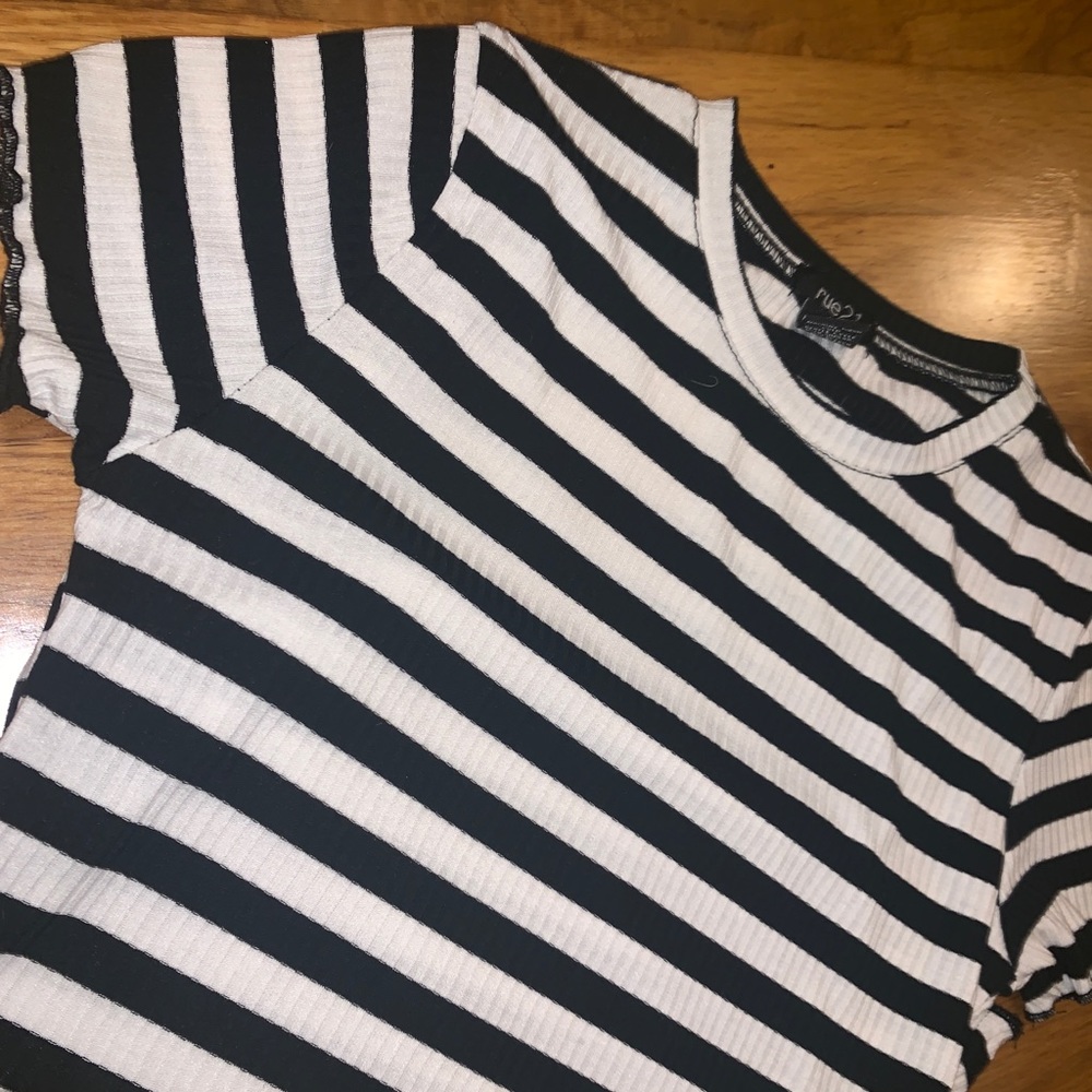 Black and white striped t-shirt